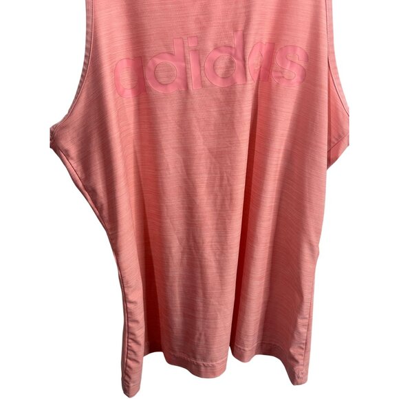 Adidas Pink Oversized Logo Tank Size Large Sleeveless Gym Top - Picture 11 of 14